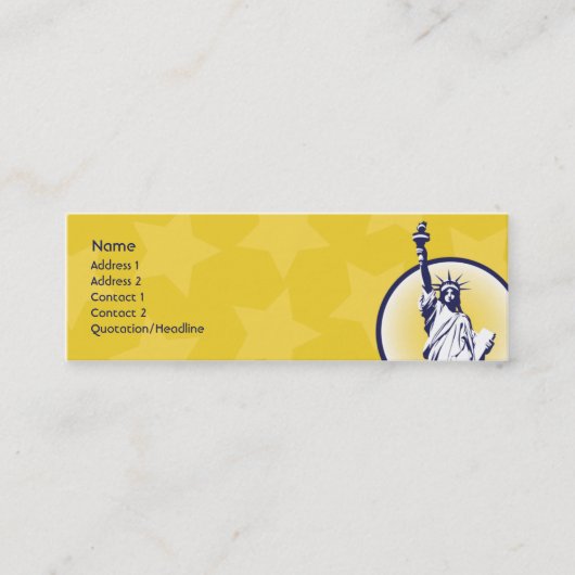 Carte De Visite Mini Libertaire - maigre (Devant)