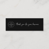 Carte De Visite Mini Lien d'évaluation du logo de l'entreprise Code QR  (Devant)