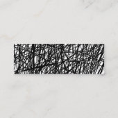 Carte De Visite Mini Lignes abstraites - or (Dos)