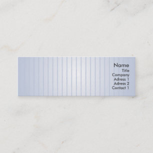 Carte De Visite Mini Lignes bleues - maigres