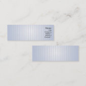 Carte De Visite Mini Lignes bleues - maigres (Devant / Derrière)
