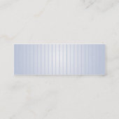 Carte De Visite Mini Lignes bleues - maigres (Dos)