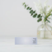Carte De Visite Mini Lignes bleues - maigres (Debout devant)