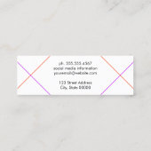 Carte De Visite Mini Lignes élégantes (Dos)