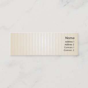 Carte De Visite Mini Lignes jaunes - maigres