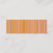 Carte De Visite Mini Lignes orange (Dos)