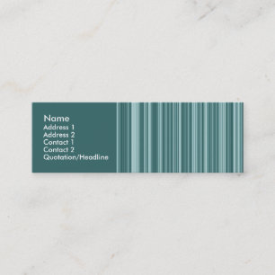 Carte De Visite Mini Lignes Vertes