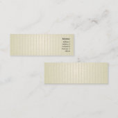 Carte De Visite Mini Lignes Vertes - maigres (Devant / Derrière)