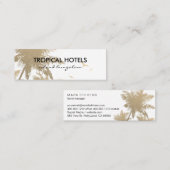 Carte De Visite Mini L'île tropicale (Devant / Derrière)