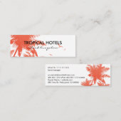 Carte De Visite Mini L'île tropicale (Devant / Derrière)