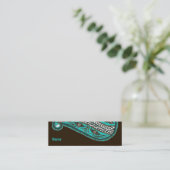 Carte De Visite Mini L'Inde ! Teal • Profilecard (Debout devant)