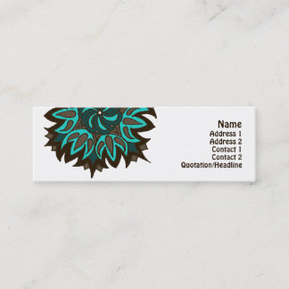 Carte De Visite Mini L'Inde ! Teal • Profilecard