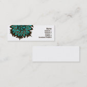Carte De Visite Mini L'Inde ! Teal • Profilecard (Devant / Derrière)