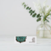 Carte De Visite Mini L'Inde ! Teal • Profilecard (Debout devant)