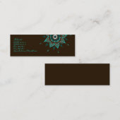 Carte De Visite Mini L'Inde ! Teal • Profilecard (Devant / Derrière)