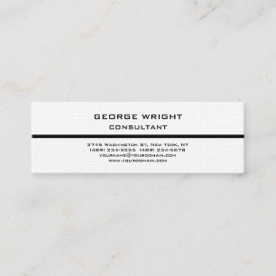 Carte De Visite Mini Linge Doux Plat Simple Attrayant Minimaliste