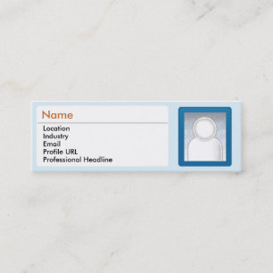 Carte De Visite Mini LinkedIn - maigre
