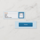 Carte De Visite Mini LinkedIn - maigre (Devant / Derrière)