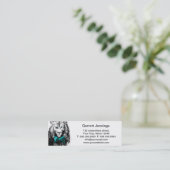 Carte De Visite Mini Lion beau avec la cravate d'arc (Debout devant)