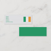 Carte De Visite Mini L'Irlande - maigre (Devant / Derrière)