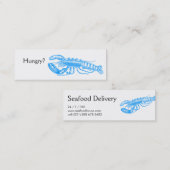 Carte De Visite Mini Livraison de fruits de mer (Devant / Derrière)