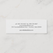 Carte De Visite Mini Livre ouvert Tutor (Dos)