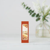 Carte De Visite Mini Livres feuille Crunch Rustle - Signet Card (Debout devant)