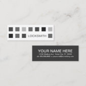 Carte De Visite Mini LOCKSMITH (carrés mod) (Devant / Derrière)