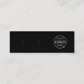 Carte De Visite Mini Logo Black Stud Elevage Bijoux Display Card (Devant)