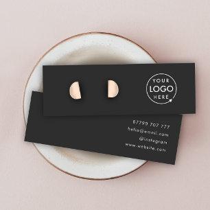 Carte De Visite Mini Logo Black Stud Elevage Bijoux Display Card