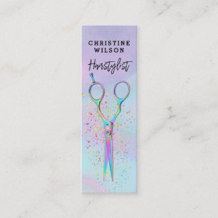 Carte De Visite Mini logo ciseaux coiffeur