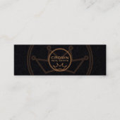 Carte De Visite Mini Logo couronne circulaire (Devant)