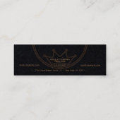 Carte De Visite Mini Logo couronne circulaire (Dos)