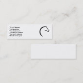 Carte De Visite Mini Logo de cheval (Devant / Derrière)