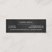 Carte De Visite Mini Logo de chien de danse rustique (Dos)