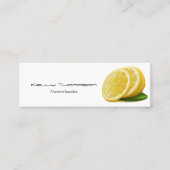 Carte De Visite Mini Logo de citron (Devant)