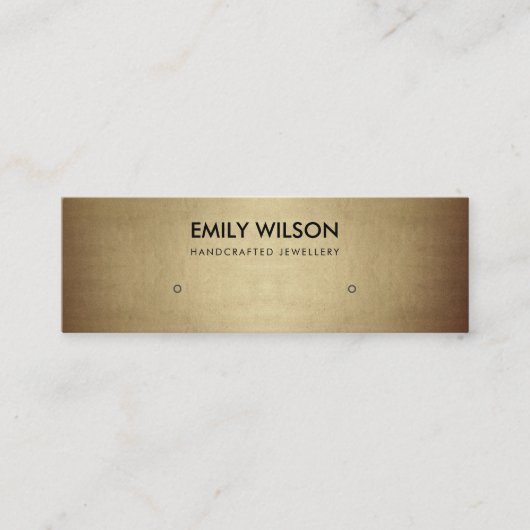CARTE DE VISITE MINI LOGO DE REGAL FAUX GOLD COPPER STUD EARRÊT AFFICHE (Devant)