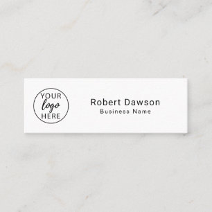 Carte De Visite Mini Logo de société personnalisé professionnel