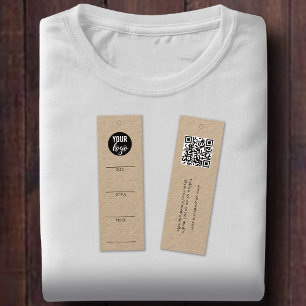 Carte De Visite Mini Logo d'entreprise Hang Tag Vêtements Swing QR Code