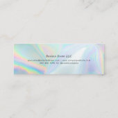 Carte De Visite Mini Logo d'entreprise Holographique Employé d'entrepri (Dos)