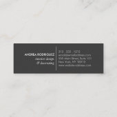 Carte De Visite Mini Logo du cercle Feuille tropical (Dos)