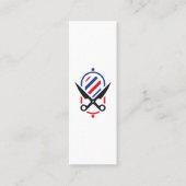 Carte De Visite Mini Logo du ciseau de poteau en barbre (Devant)