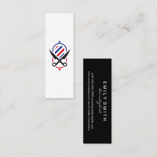 Carte De Visite Mini Logo du ciseau de poteau en barbre