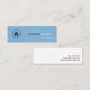 Carte De Visite Mini Logo et nom d'entreprise simple et élégant