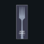 Carte De Visite Mini Logo minimaliste de cuisine de chef bleu moderne<br><div class="desc">Logo minimaliste de cuisine de chef bleu moderne</div>