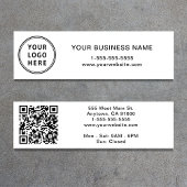 Carte De Visite Mini Logo moderne Code QR