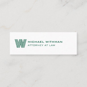 CARTE DE VISITE MINI LOGO MONOGRAMME LIGNE MODERNE POUR ENTREPRISE 