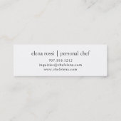 Carte De Visite Mini Logo Navy & Gold Whisk | Boulangerie de cuisine ch (Dos)