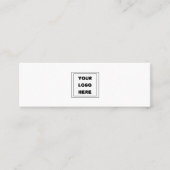 Carte De Visite Mini Logo Personnalisé Générique Plain Moderne Minimal (Devant)