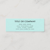 Carte De Visite Mini Logo Professionnel Des Médias Sociaux Suivez-Moi Q (Dos)